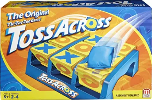 Mattel Games Toss Across bean bag toss game with rotating targets