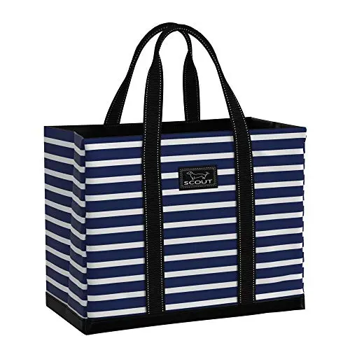 SCOUT Original Deano Tote Large open-top beach bag in woven fabric.