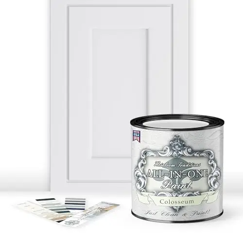 Heirloom Traditions All-in-One Paint in Colosseum white-gray color quart can