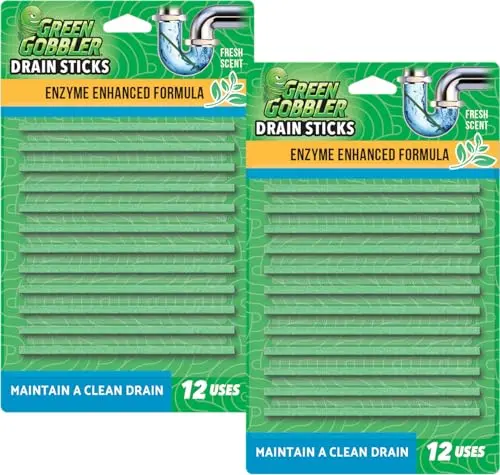 Green Gobbler Fresh Scent Drain Sticks package