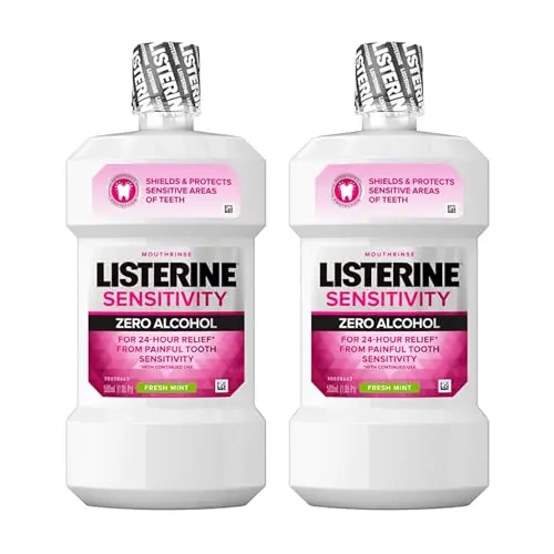 Listerine Sensitivity Alcohol Free Mouthwash Fresh Mint