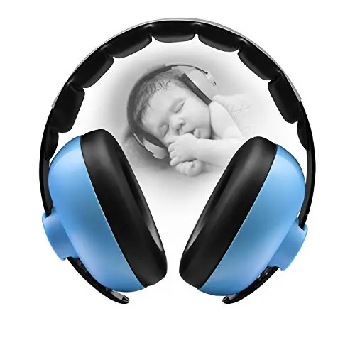 BBTKCARE blue baby noise cancelling headphones