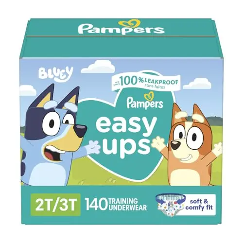 Pampers Easy Ups training pants with Bluey character design