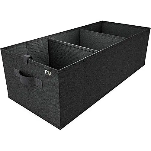 Black MIU COLOR expandable SUV trunk organizer with non-slip bottom