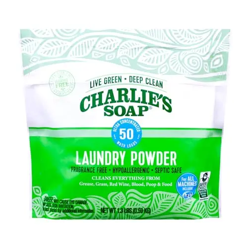 Charlie's Soap Laundry Powder in a bag