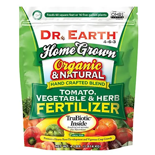 Dr. Earth Home Grown Organic Tomato, Vegetable and Herb Fertilizer bag