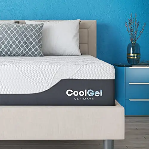 Cool Gel Chill 14 inch Twin XL Memory Foam Mattress with included pillow