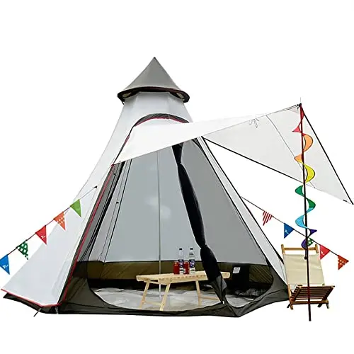 White Vidalido bell-shaped tipi camping tent