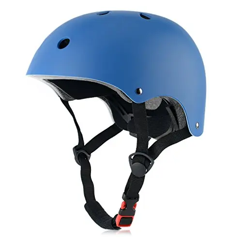 OUWOER Adjustable Kids Bike Helmet in Blue