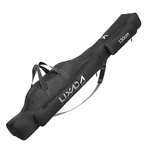 Lixada portable folding fishing rod case