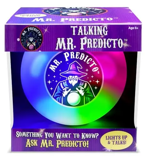 Mr. Predicto Fortune Teller Crystal Ball glowing with colors