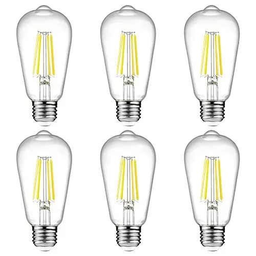 Ascher vintage LED Edison filament bulbs in clear glass