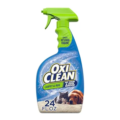 OxiClean pet stain and odor remover spray bottle with aloe vera