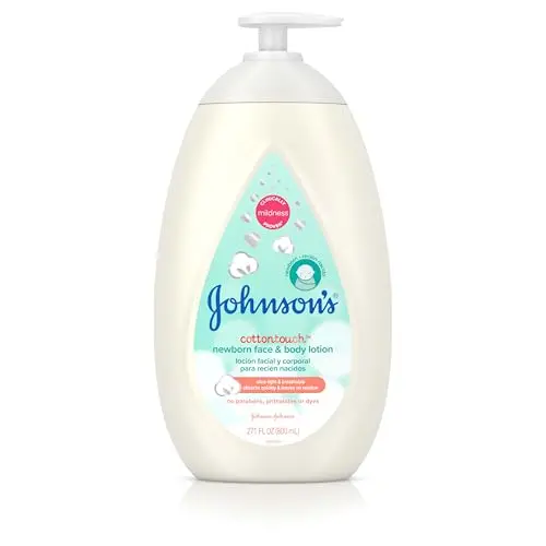 Johnson's CottonTouch Newborn Baby Face and Body Lotion bottle