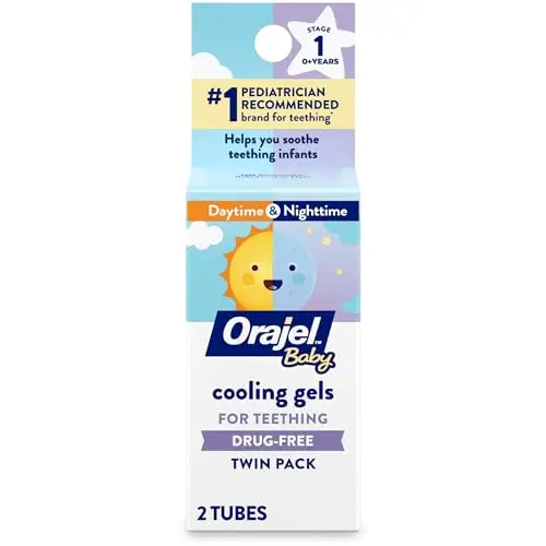 Orajel Baby Daytime and Nighttime Cooling Gel twin pack