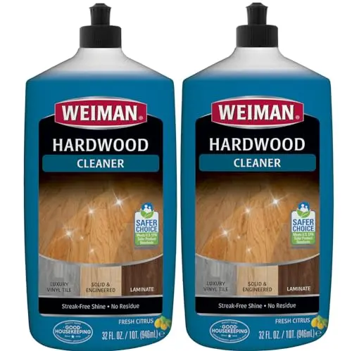 Weiman Hardwood Floor Cleaner twin pack bottles