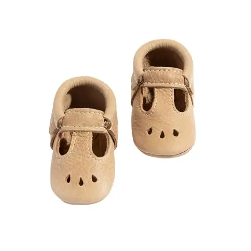Freshly Picked brown Mary Jane baby shoes