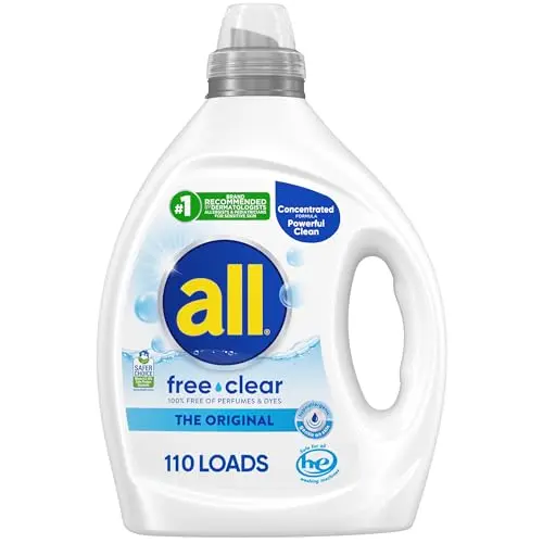 all free clear liquid laundry detergent bottle