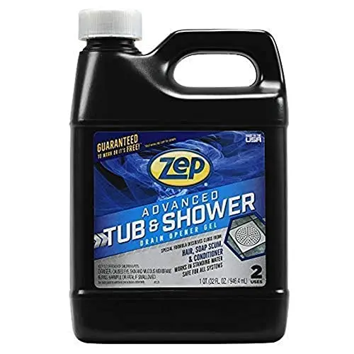 Zep Advanced Tub and Shower Drain Opener Gel bottle