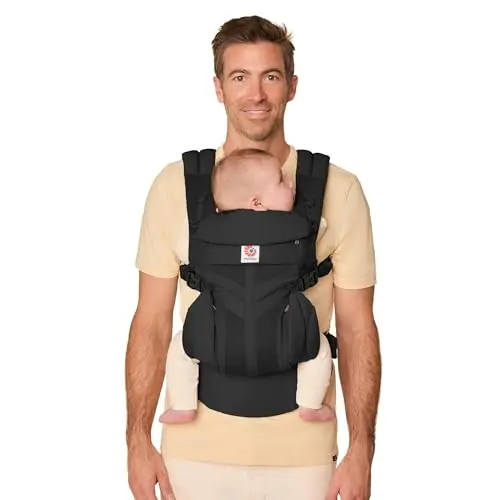 ERGObaby Omni Classic mesh baby carrier showing front carry position