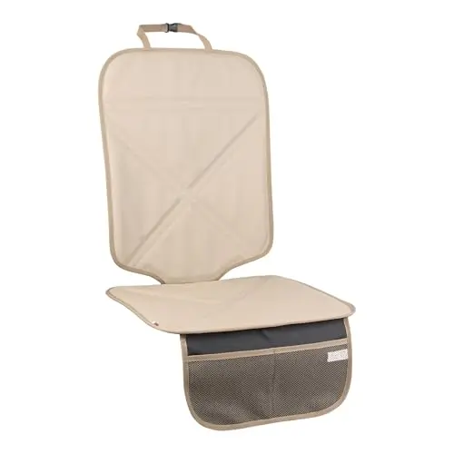 Viaviat beige leather-look car seat protector
