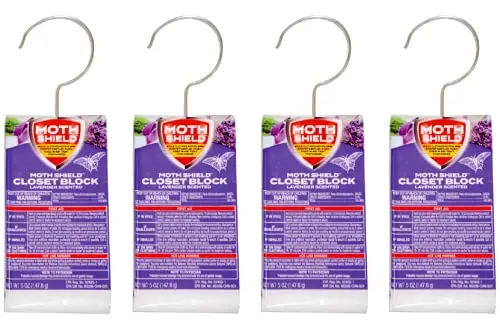 Moth Shield lavender scented closet blocks in packaging