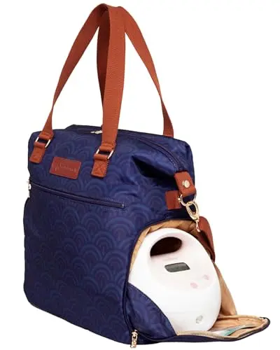 Sarah Wells Lizzy breast pump tote in a decorative print