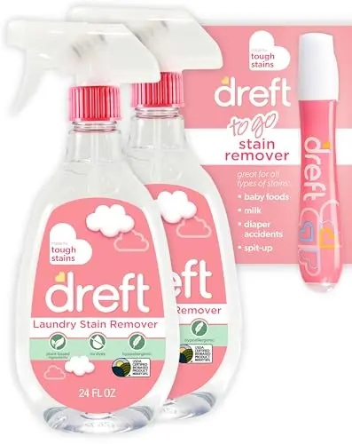 Dreft baby stain remover spray bottles and travel pen