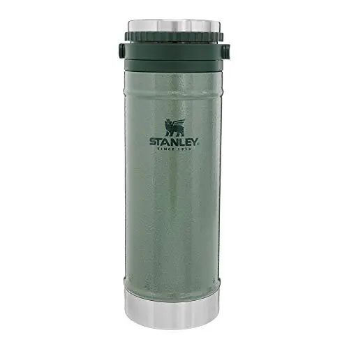 STANLEY Travel Mug with Integrated French Press in Hammertone Green