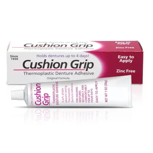 Cushion Grip Thermoplastic Denture Adhesive tube