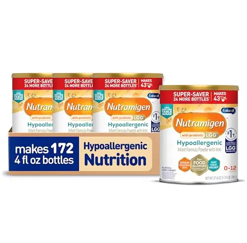 Enfamil Nutramigen Hypoallergenic baby formula powder cans