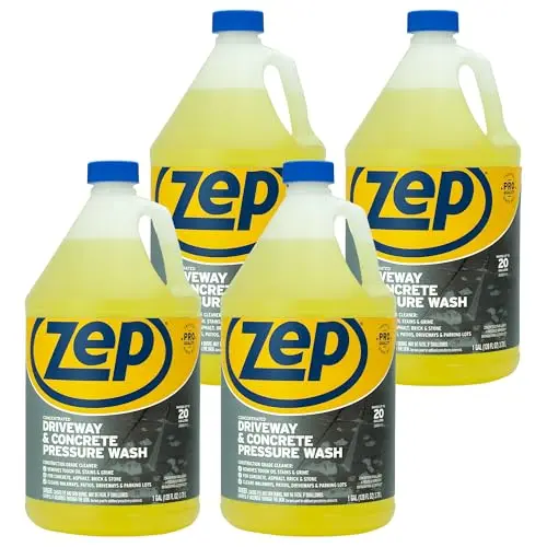 Zep Driveway Cleaner concentrate in a case