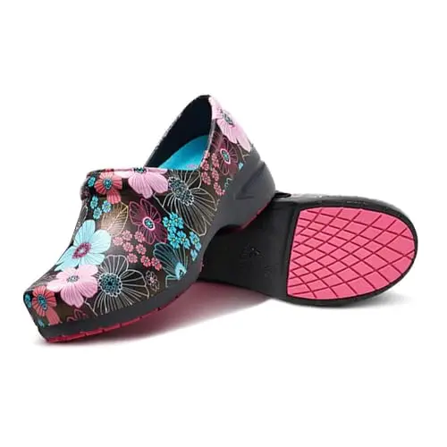 Anywear SR Angel patterned nursing clogs
