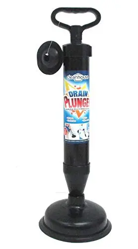 High Pressure multi-drain plunger with two black rubber heads