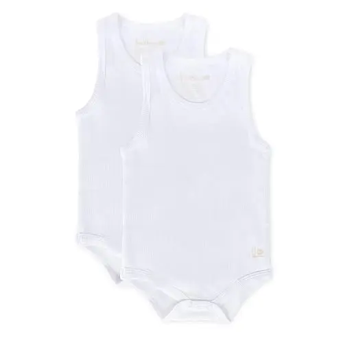 Feathers Baby Bodysuit undershirt, showing soft cotton fabric
