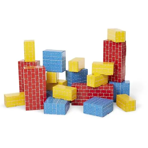 Melissa & Doug 40-piece set of extra-thick red cardboard building blocks