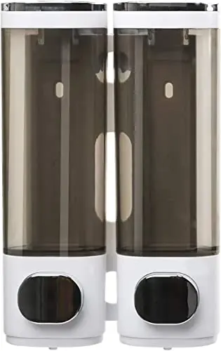 Little World 2-chamber soap dispenser in white and coffee colors