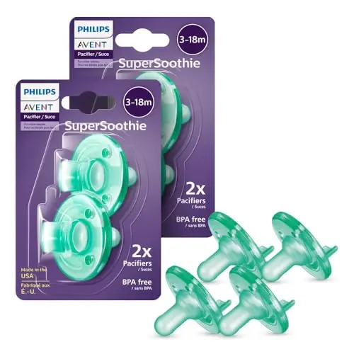 Philips Avent Soothie green pacifiers for babies 3-18 months
