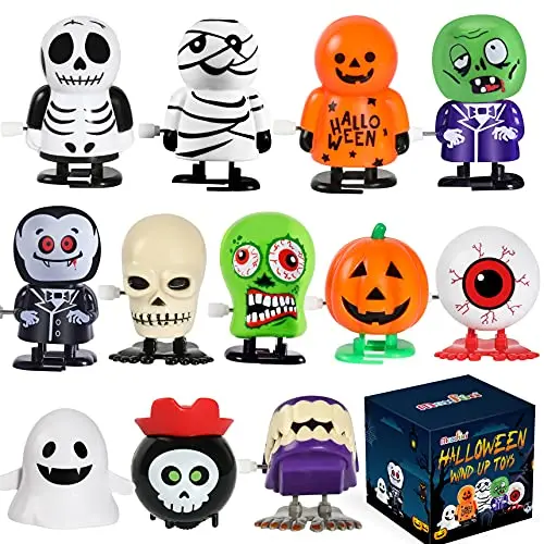 Max Fun Halloween Wind Up Toys assortment with ghosts and pumpkins