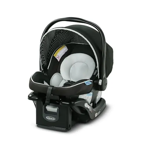 Graco SnugRide Lite LX lightweight infant car seat being carried