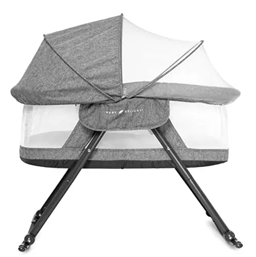 Baby Delight Slumber Deluxe Rocking Bassinet with removable canopy