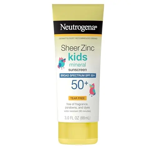Neutrogena Sheer Zinc Oxide Kids Mineral Sunscreen Lotion tube
