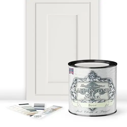 Heirloom Traditions All-in-One Paint in Bone color, a quart can with matte finish