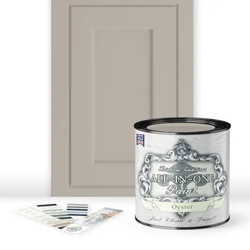 Heirloom Traditions Paint quart in Oyster color with included color card