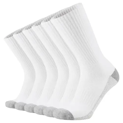 ONKE Max Full Cushion Crew Socks in white