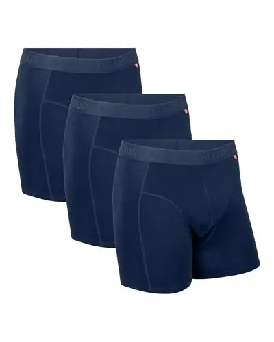 DANISH ENDURANCE men's organic cotton boxer briefs with tag-free waistband
