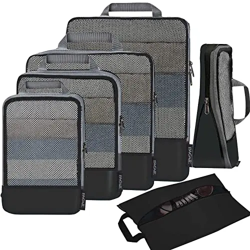 BAGAIL compression packing cubes set in black