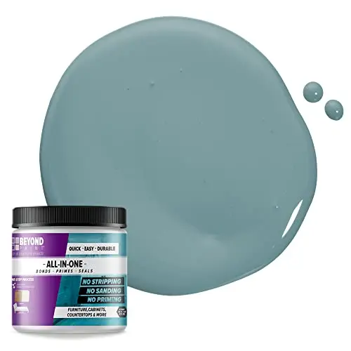 Beyond Paint All-in-One Refinishing Paint in a pint can, Nantucket color