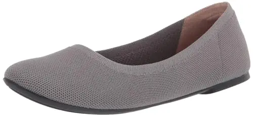 Amazon Essentials light grey knit ballet flat shoe