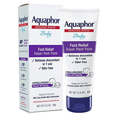 Aquaphor Baby Diaper Rash Paste tube